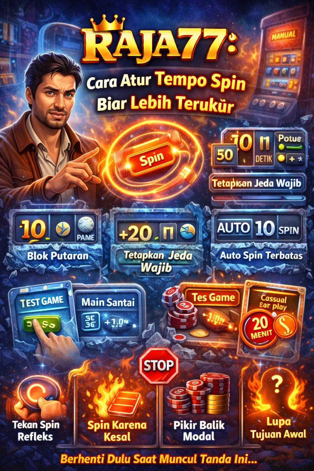 RAJA77: Cara Atur Tempo Spin Biar Lebih Terukur